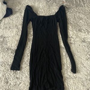 Princess polly square neck right dress, black, size 0, worn once